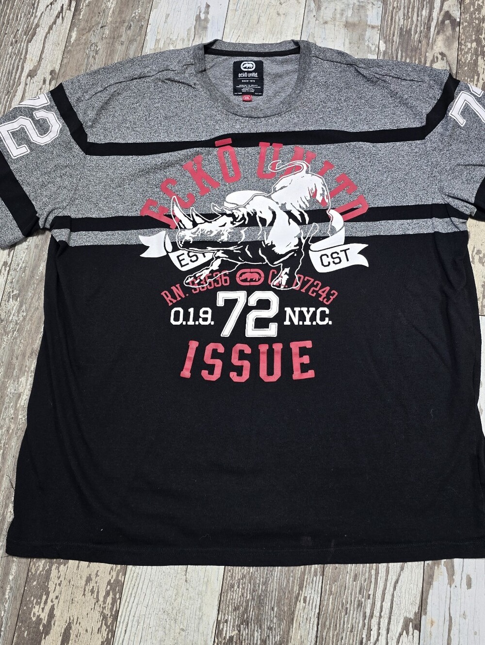 Ecko Unltd Rhino Graphic T-Shirt Men's Y2k Size 3XL